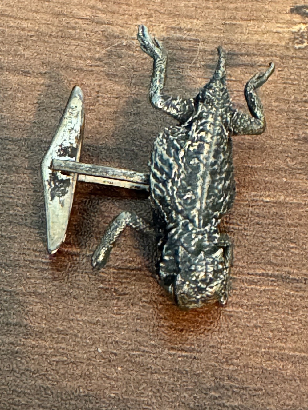 James Avery Sterling Texas Horned Toad Cuff Link - ONE Only - Retired